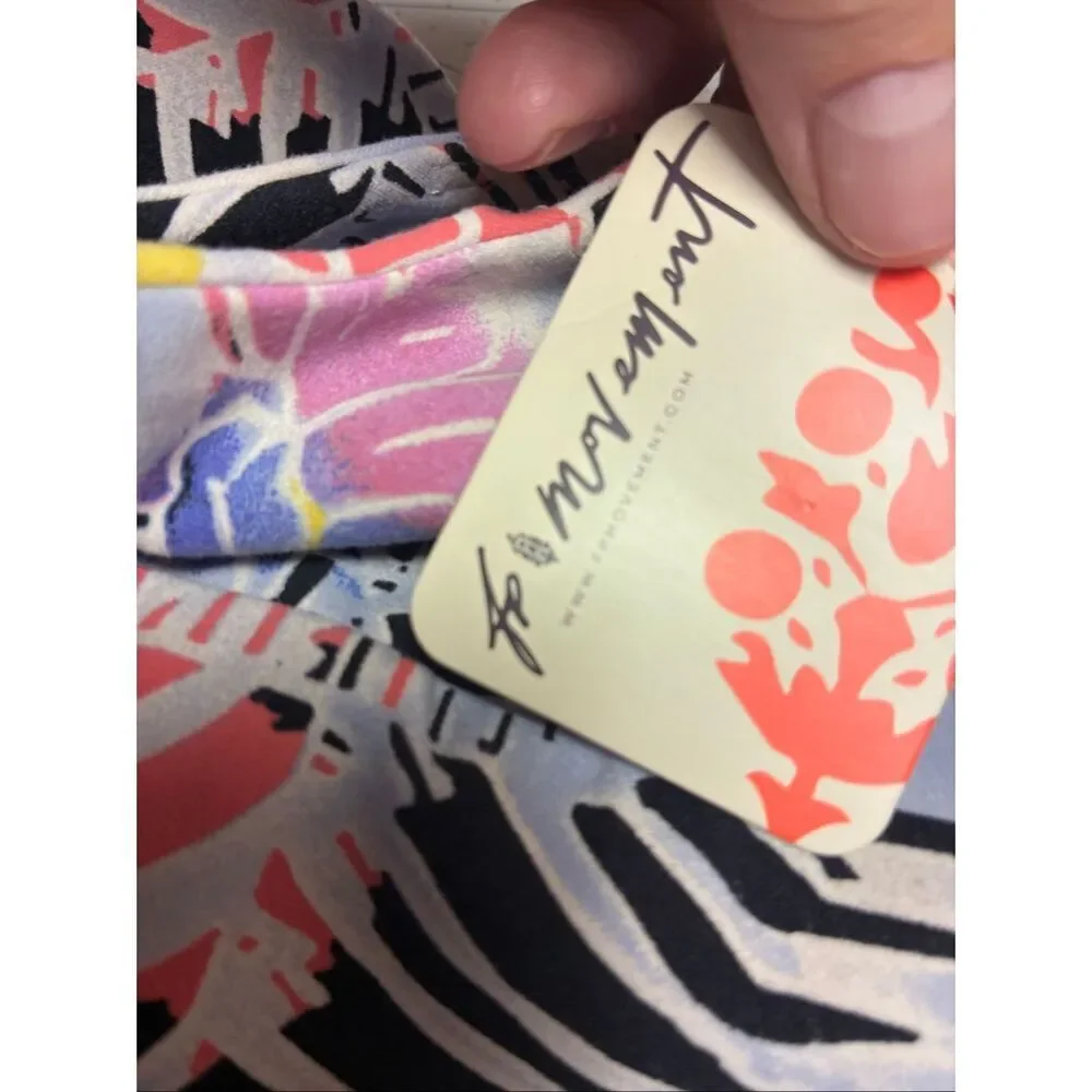 Free People Movement NWT Never Better in Printed Mystic Floral Combo Size M